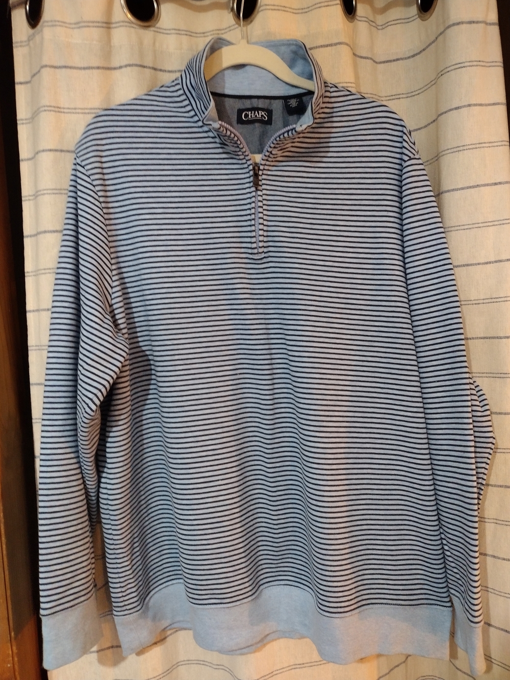 Chaps Quarter Zip and Tommy Hilfiger Plaid Button Up